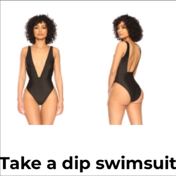 Fashion Nova Other - ‼️NEED GONE‼️Deep Plunge Swimsuit